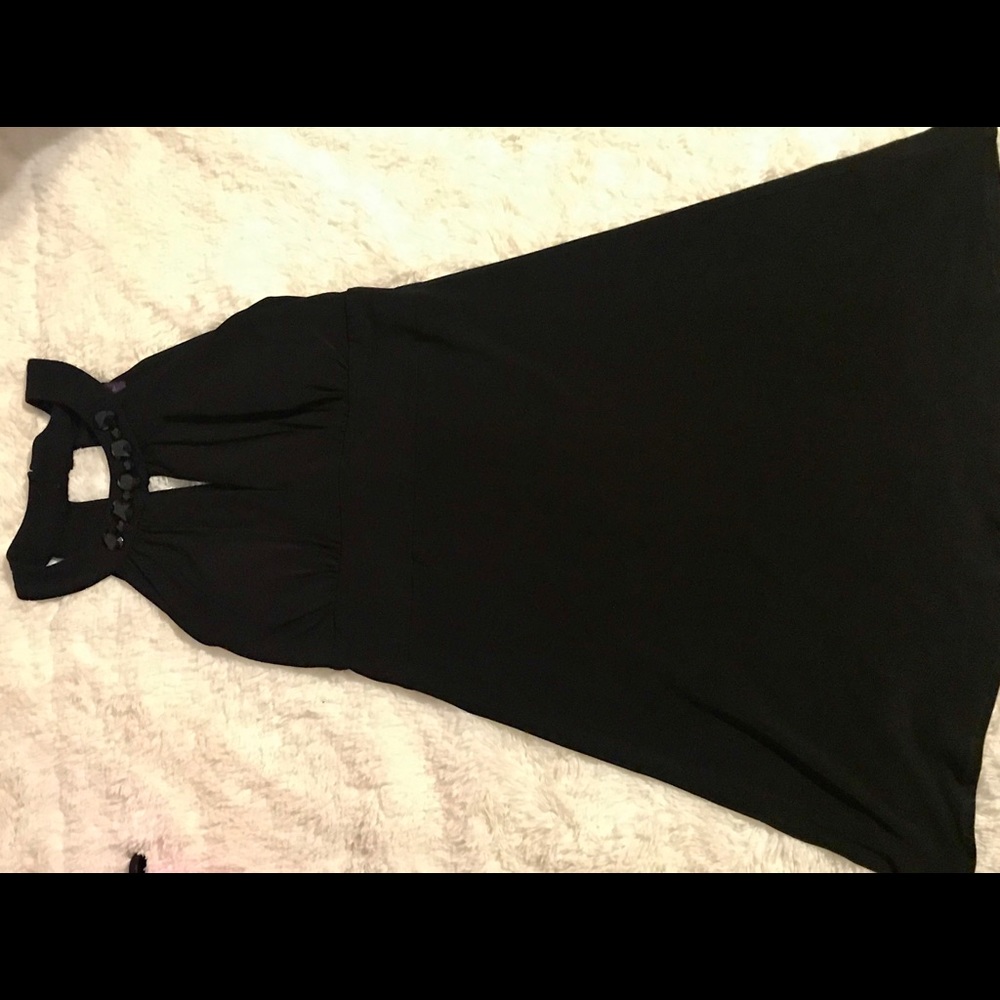 Metaphor black cocktail dress